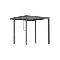 Pergola Origin BBQ 258x258 cm Stahl, Lamellen verstellbar - Anthrazit, Basics, Metall (258/235/258cm) - Gardenson