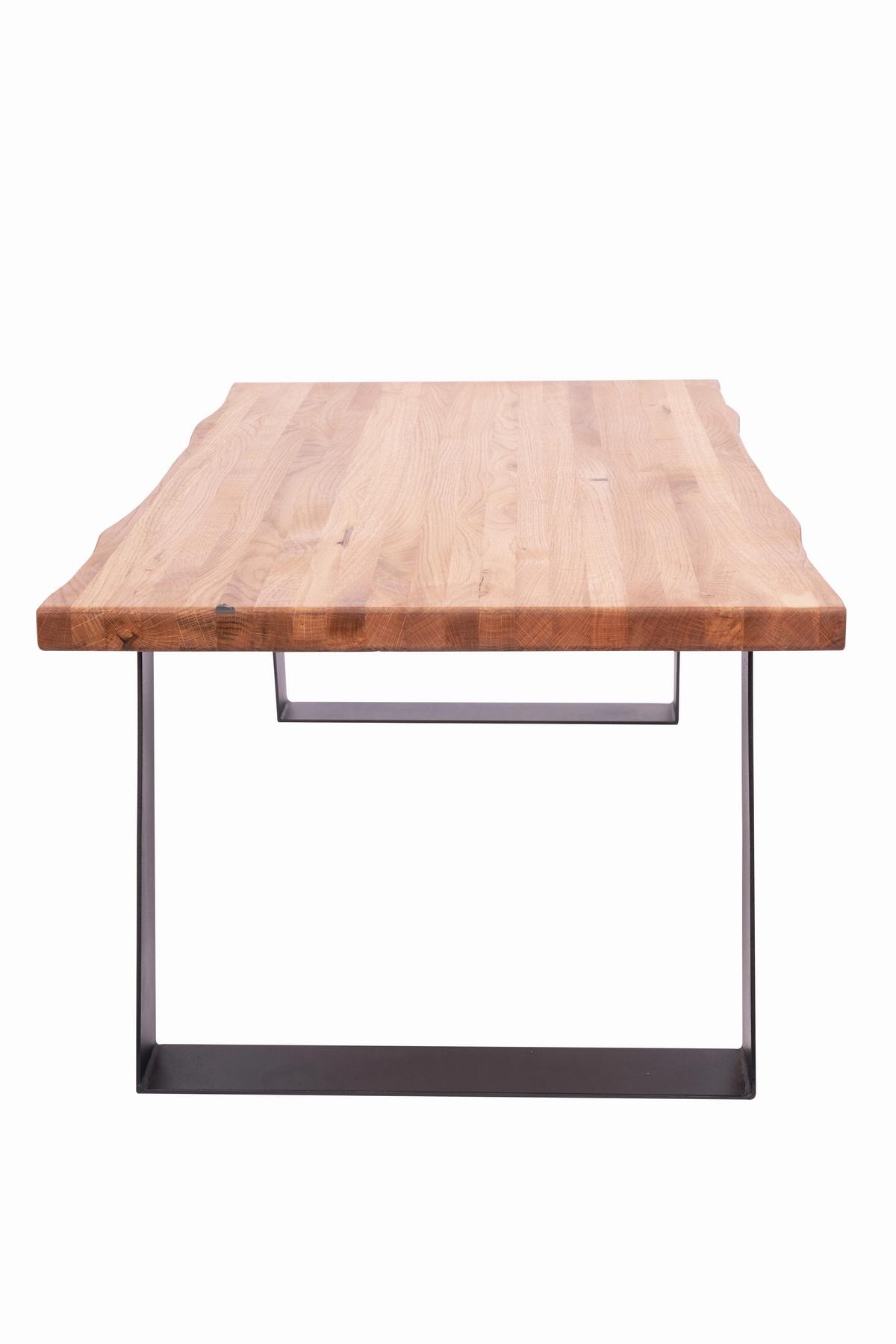 Couchtisch Jonas Schwarz/Eichefarben L: 110cm - Eichefarben/Schwarz, Natur, Holz/Metall (110/44/60cm)