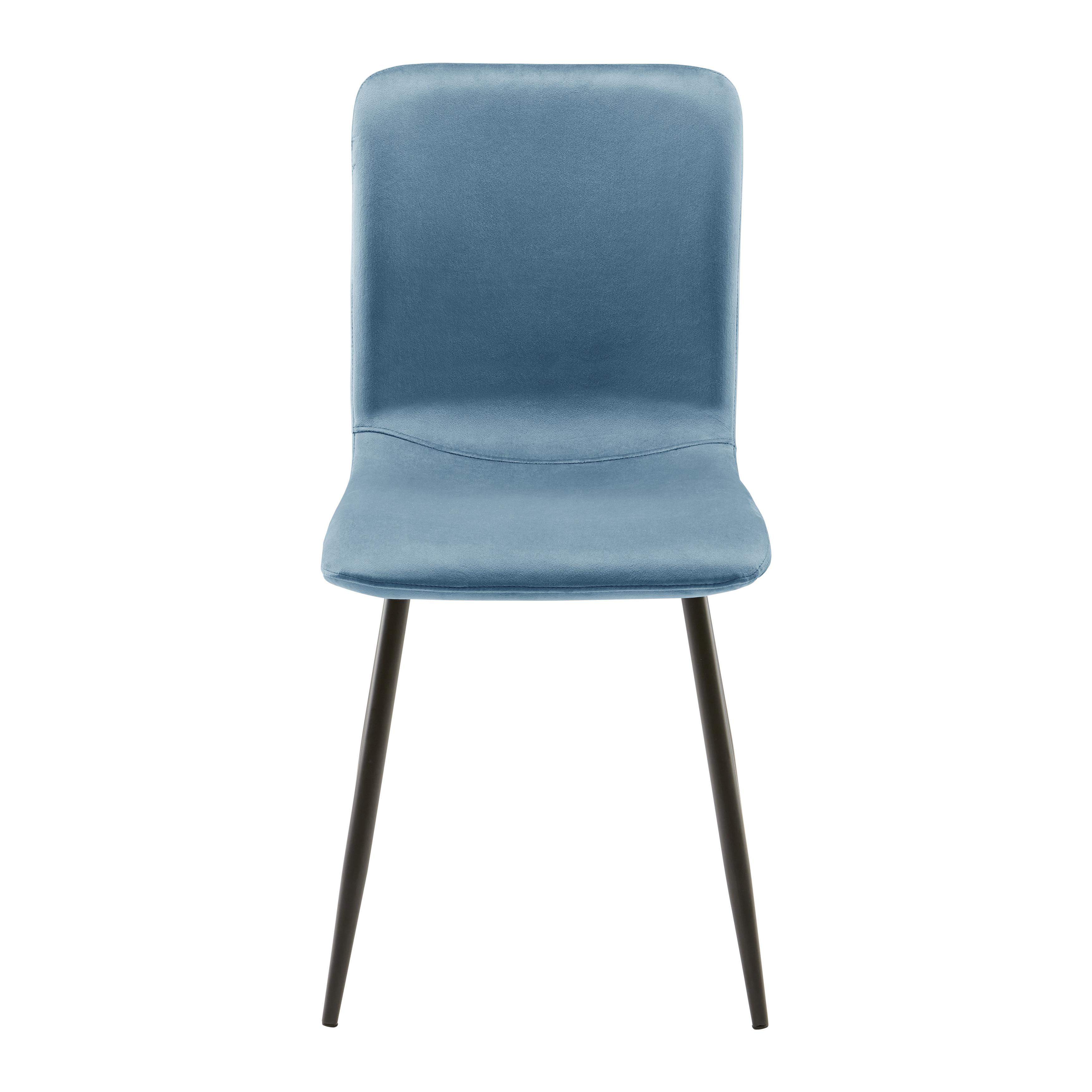 Jídelní Židle Elif - petrolej/tmavě šedá, Moderní, kov/textil (43/86/55cm) - Modern Living