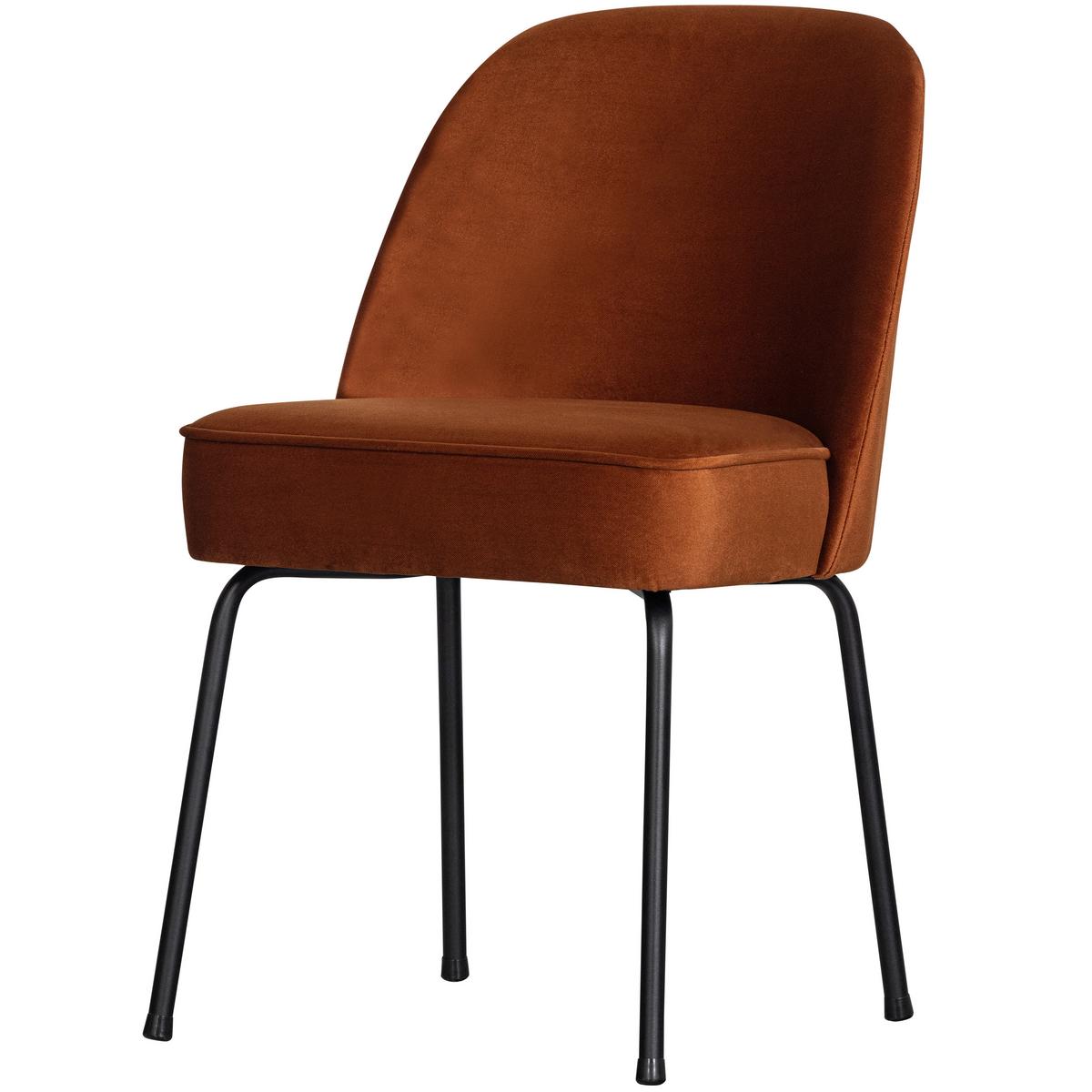 Stuhl-Set Vogue Rostfarben B: 50cm - Rostfarben/Schwarz, MODERN, Textil/Metall (50/83/57cm) - Livetastic