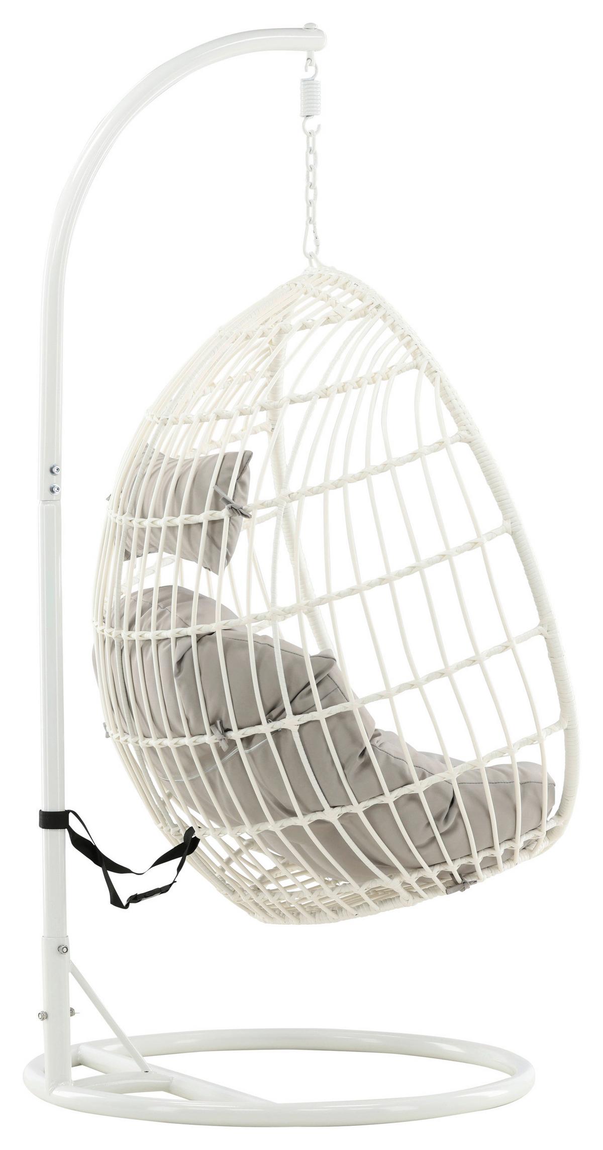 HÄNGESESSEL VIGA - Weiß, KONVENTIONELL, Holz (95/196/95cm) - Gardenson