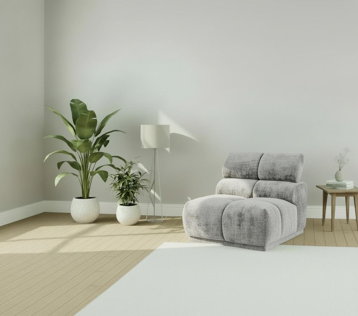 Sofaelement Chani Grau, B: 81 Cm - Grau, MODERN, Textil (81/86/113cm) - MID.YOU