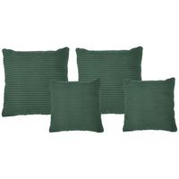 Zierkissenset Vouge Grün, 4 Stück, B: 42 Cm - Grün, KONVENTIONELL, Textil (42/53/42/53cm) - Livetastic