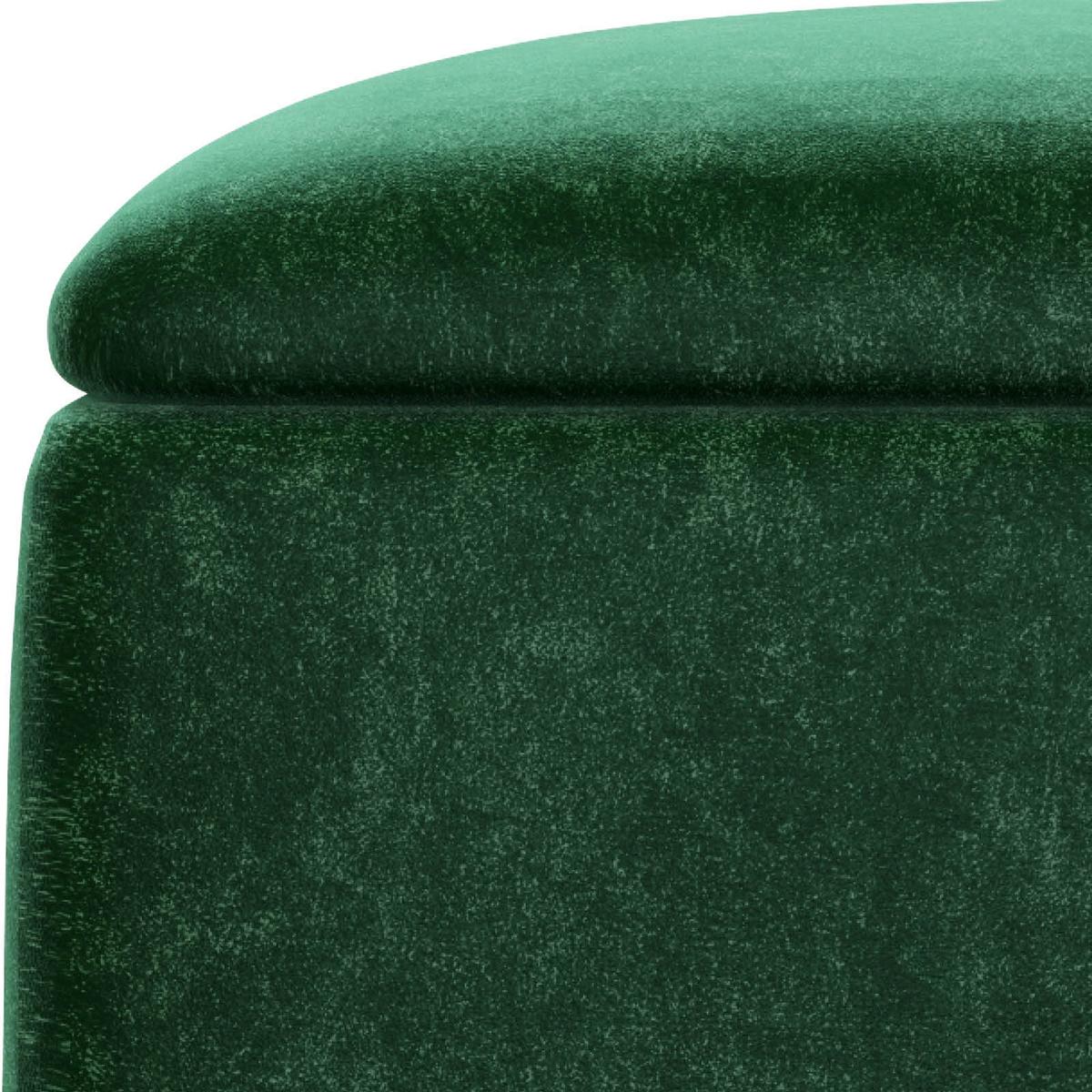 Hocker Betty - Goldfarben/Grün, LIFESTYLE, Textil (34/44/37cm) - Playboy