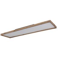 Led-deckenleuchte 41595d5 - Opal/Naturfarben, Natur, Holzwerkstoff/Kunststoff (120/30/8,5cm) - Globo