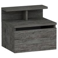 Nachtkästchen Graphitfarben H: 35 cm, Hades - Graphitfarben, Design, Holzwerkstoff (39,8/35/31,6cm) - MID.YOU