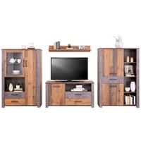 Wohnkombination 4-Tlg. Ontario Old Style/Betonoptik - Trend (341/159/41,5cm) - Ondega