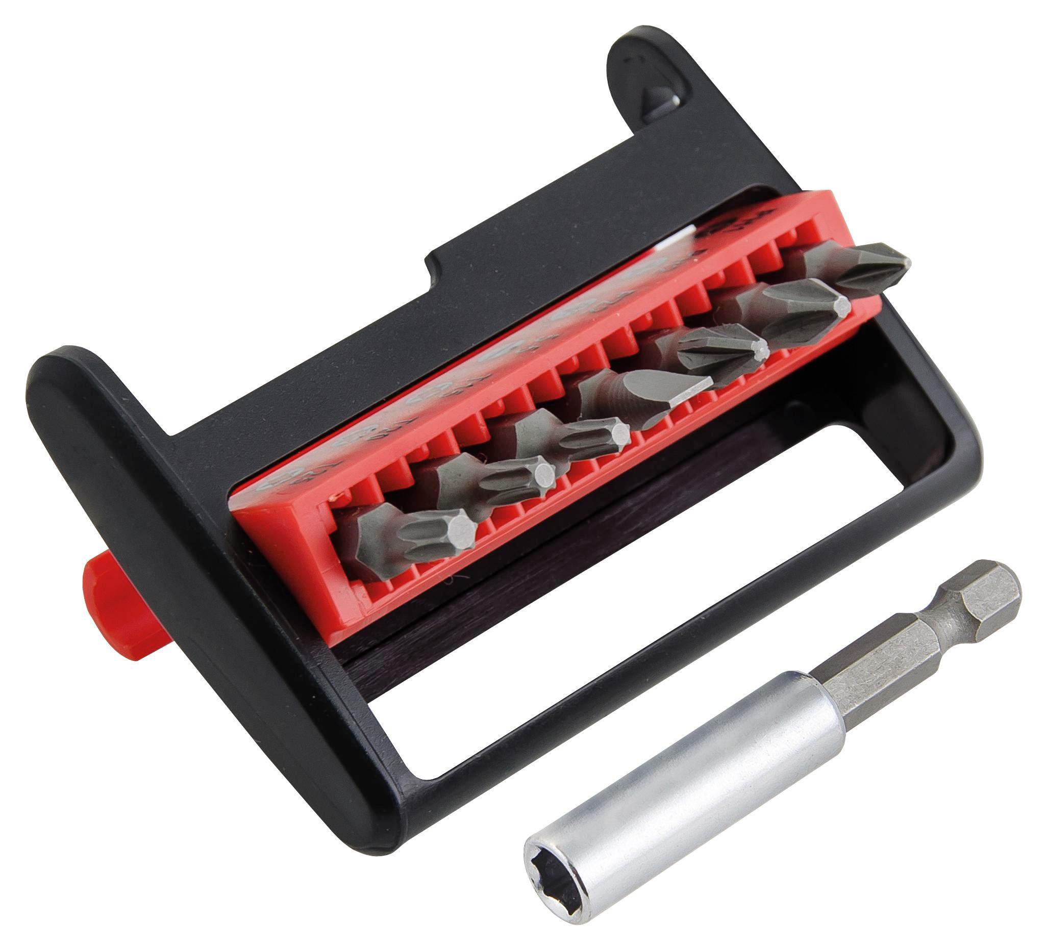 Bitset 8-teilig - Rot/Schwarz, MODERN, Metall (2,5cm) - Suki