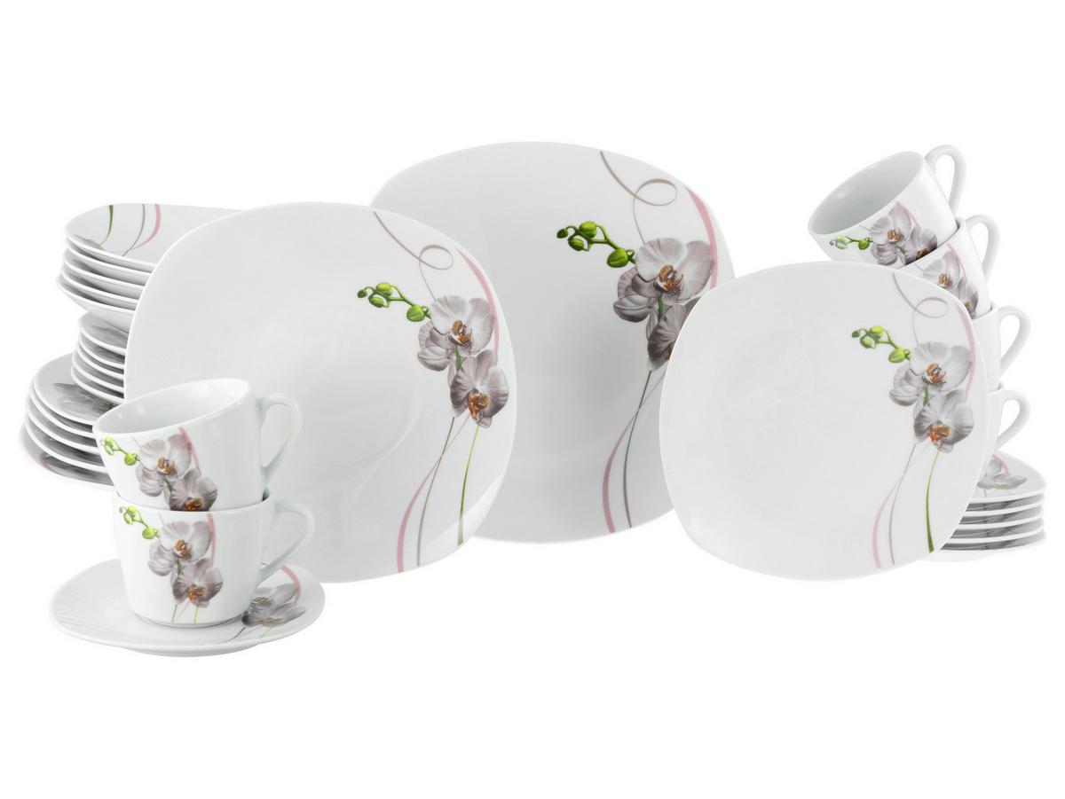 Kombinovaný servis 30-dielny - viacfarebná, Trend, keramika - Creatable
