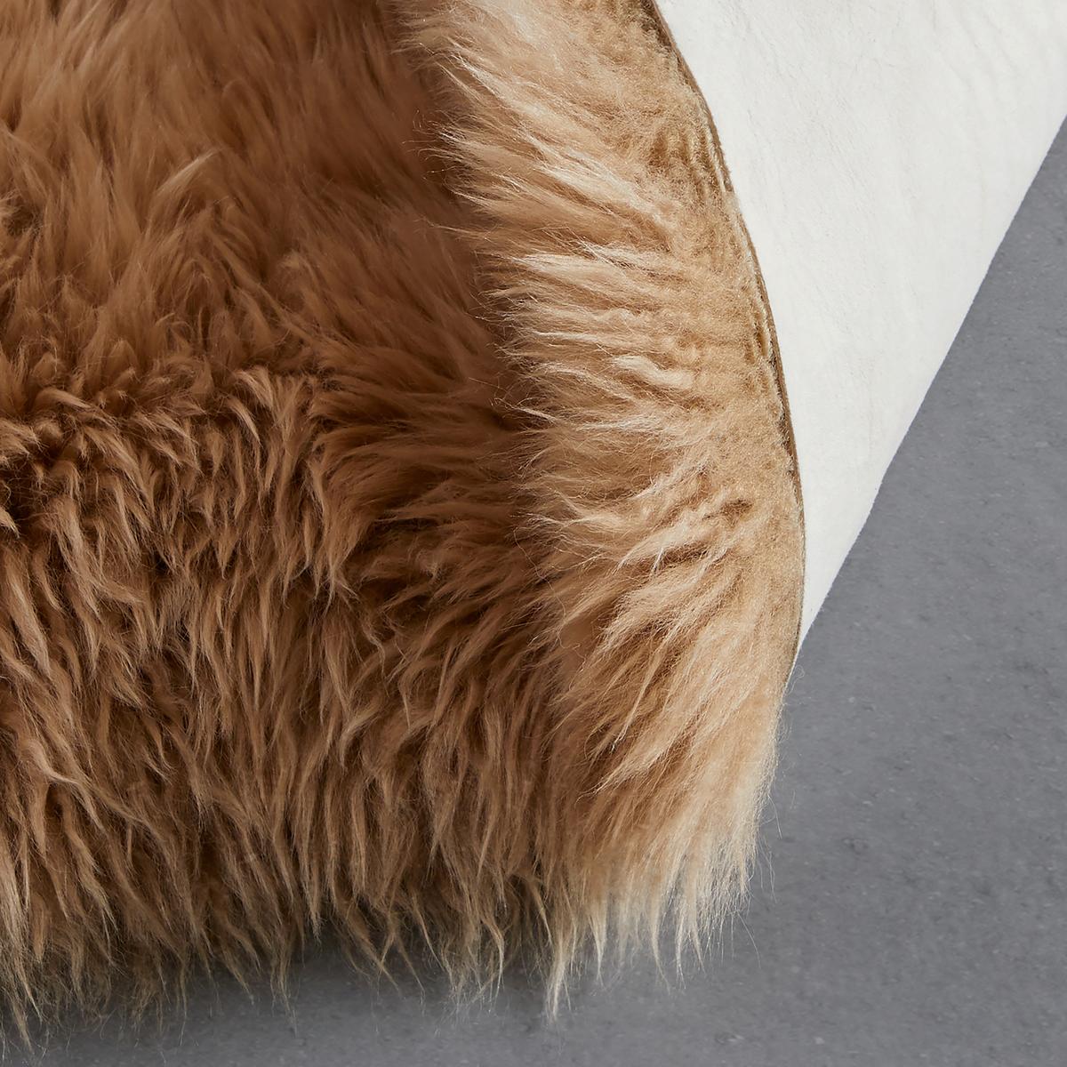 OVČÍ KOŽEŠINA Lea, 60/90cm, zlatohnědá - barvy zlata, textil (60/90cm) - Modern Living