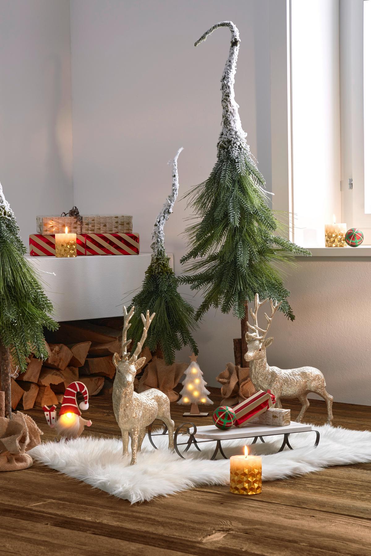 Dekor Fa Dawina - barna/fehér, Basics, műanyag/fa (30/120cm) - Ondega