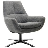SESSEL BE ORGANIC - Anthrazit/Schwarz, MODERN, Textil (81/92/83cm) - Trendmanufaktur