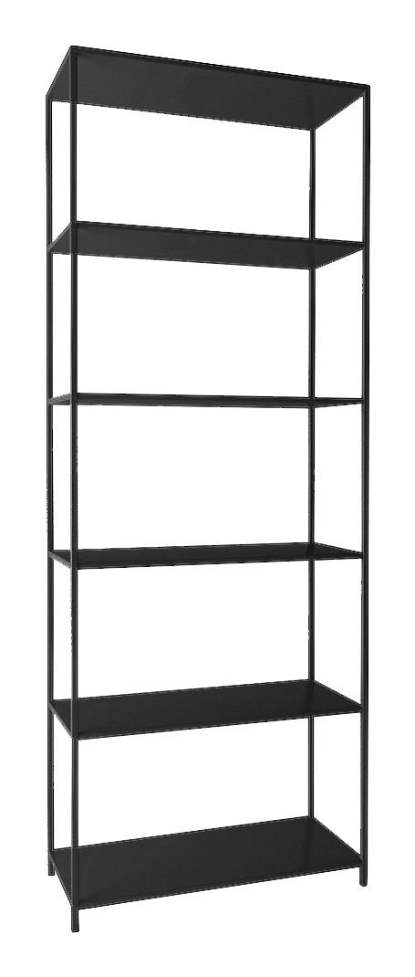 MID.YOU Regal Stahl Newcastle Trend B: 69,5 cm Schwarz