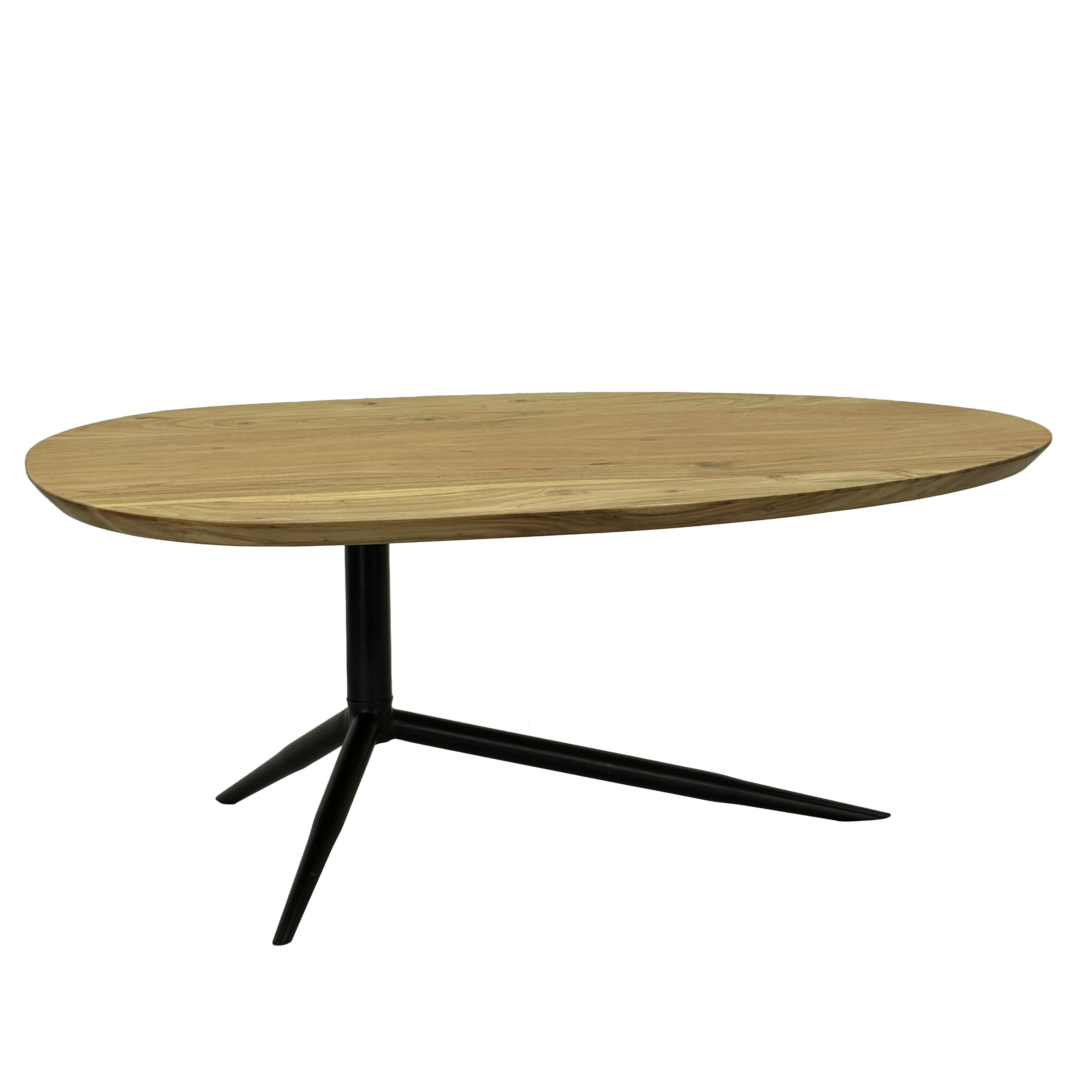 COUCHTISCH Braun L: 87cm - Schwarz/Braun, Design, Holz/Metall (87/50/36cm) - MID.YOU
