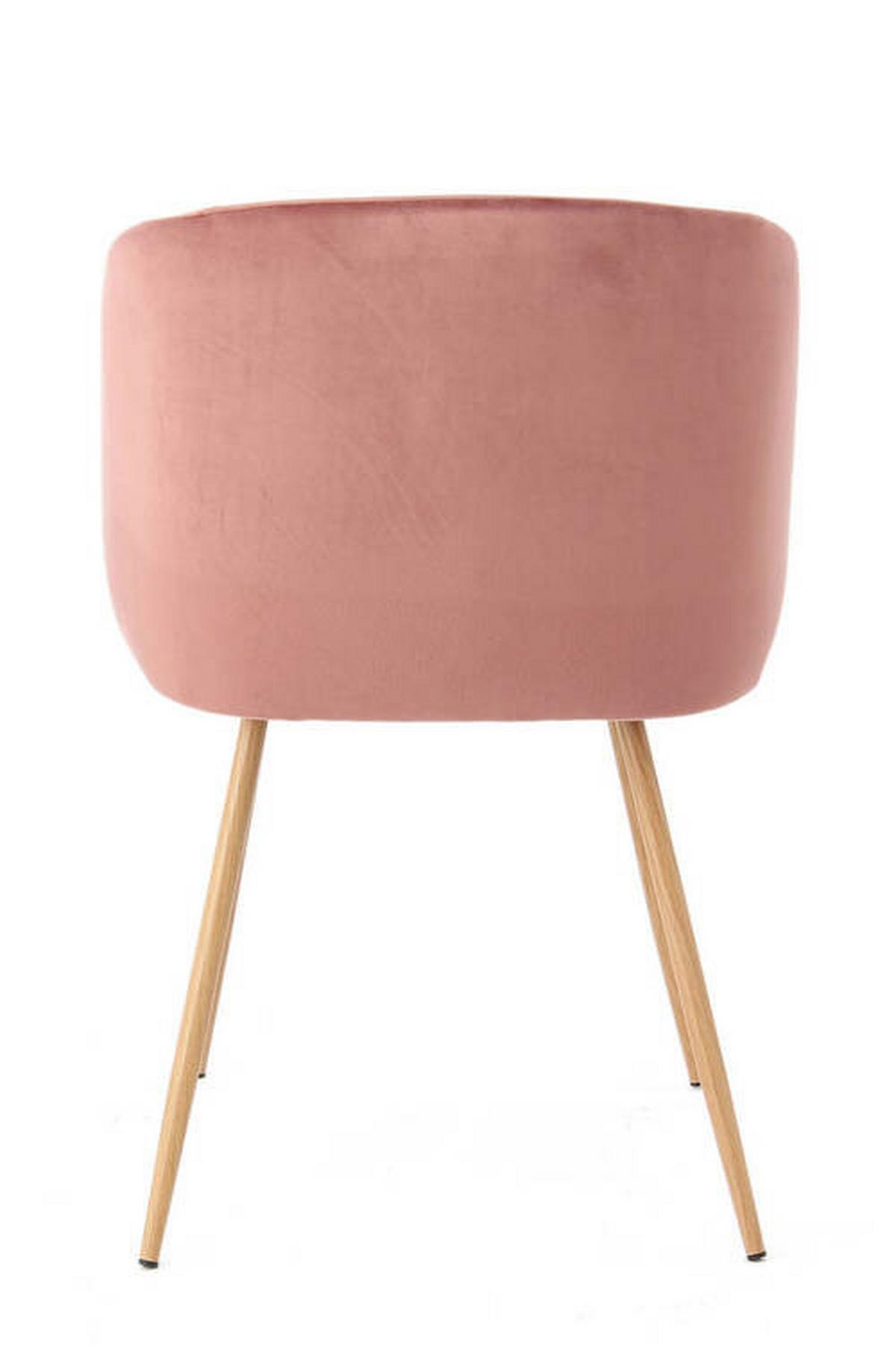 Sada stoličiek 2 kusy - ružová, Design, kov/plast (54/84/56cm)
