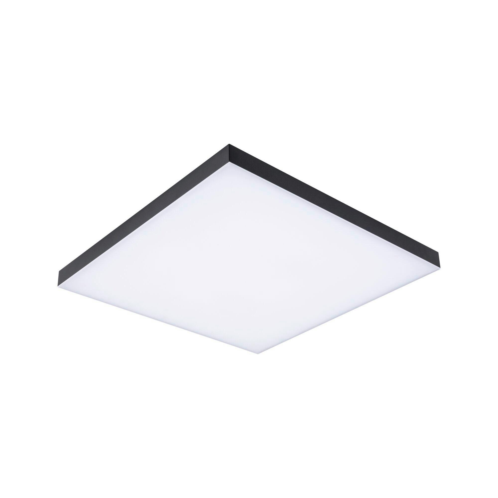 LED-Paneel L: 45 cm dimmbar - Schwarz, Basics, Metall (45/45/6,4cm) - Paulmann