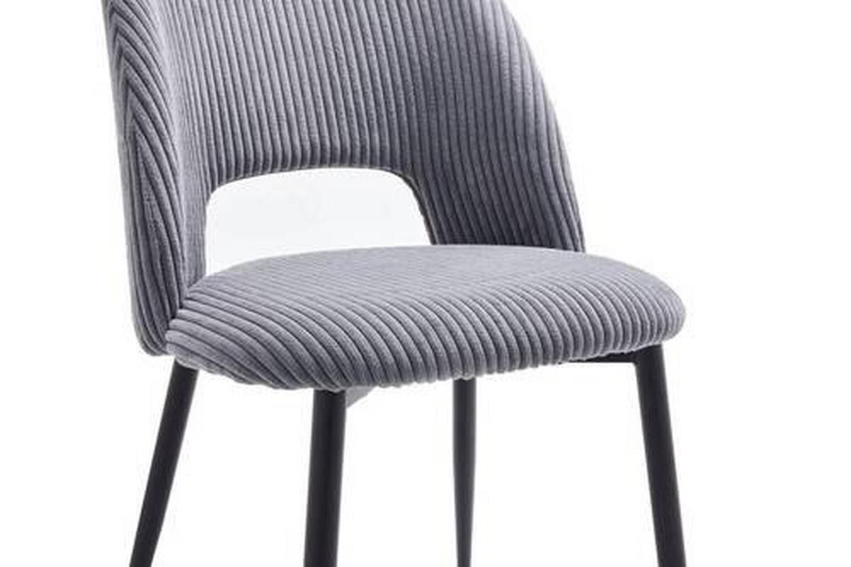 Židle Zoe šedá - šedá/černá, Lifestyle, kov/textil (51/82/57cm) - Mömax
