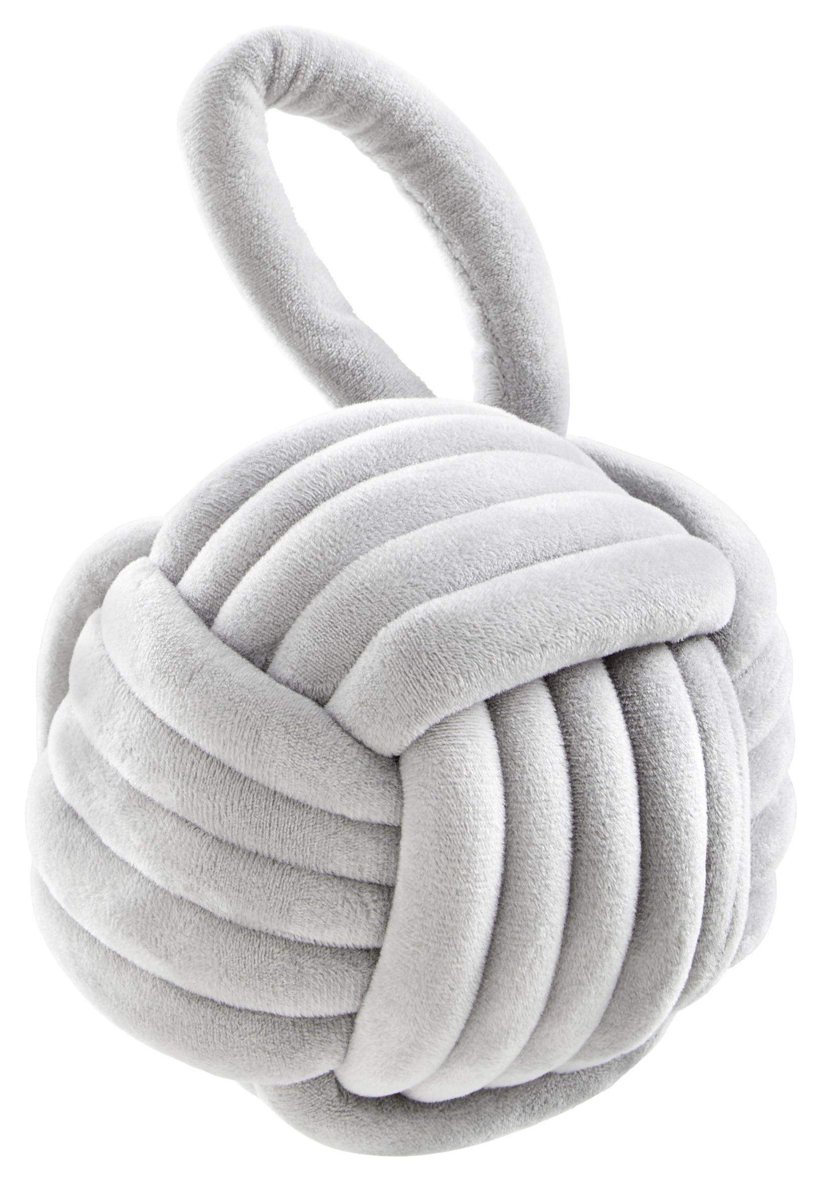 Dveřní Zarážka Knoten - šedá, textil (15cm) - Modern Living