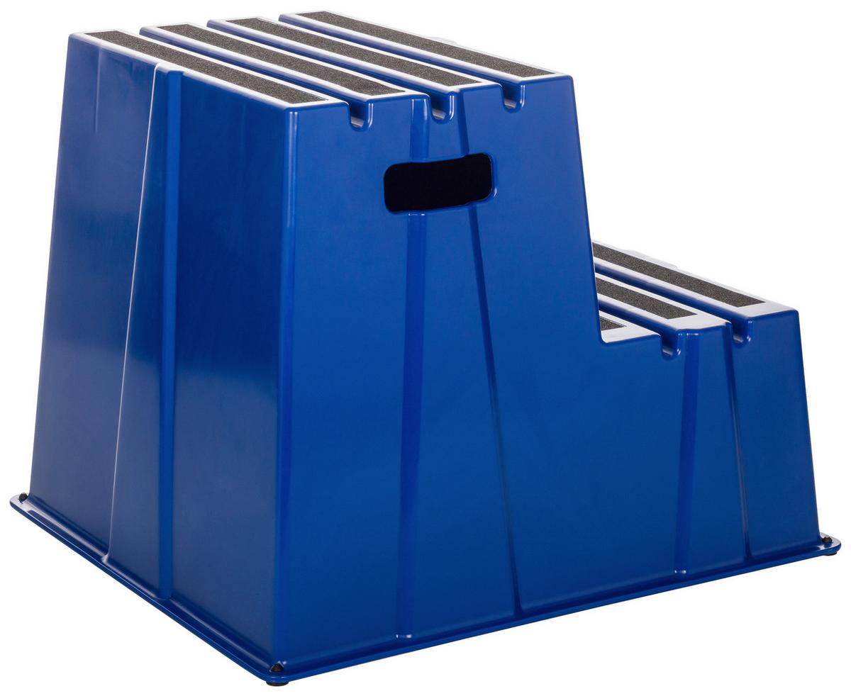 Tritthocker Tio-E2 - Blau, Basics, Kunststoff (57/51/65cm) - MID.YOU