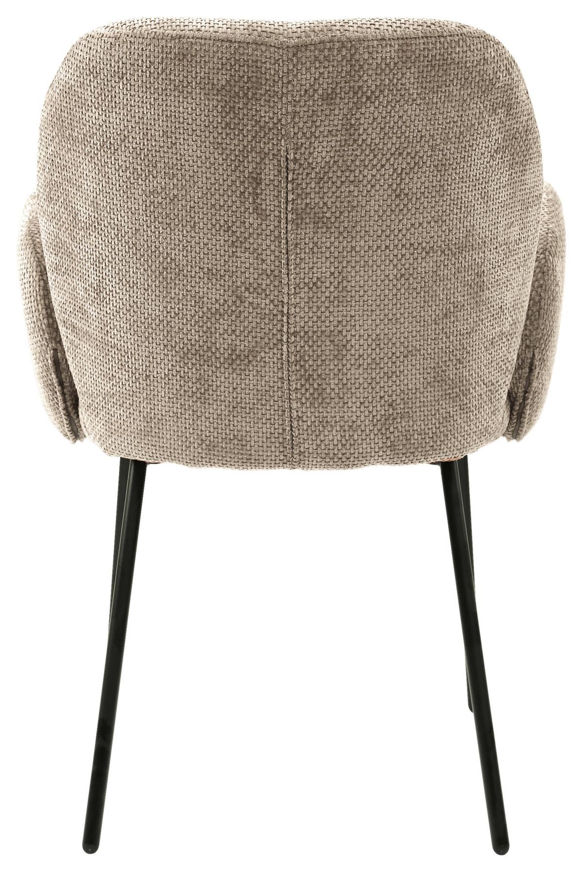 Židle s područkami kapučíno - černá/cappuccino, Lifestyle, kov/dřevo (60/87/64cm) - Mömax