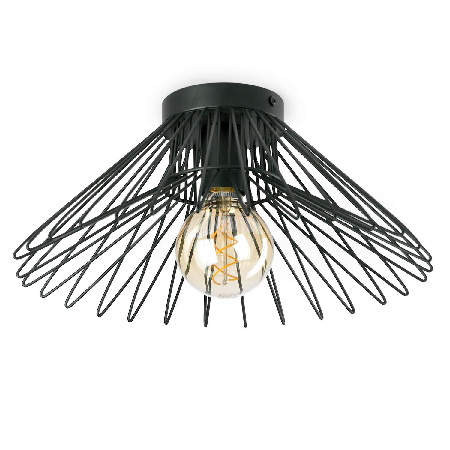 Deckenleuchte 5069/PLM - Schwarz, Design, Metall (40/40/18cm)