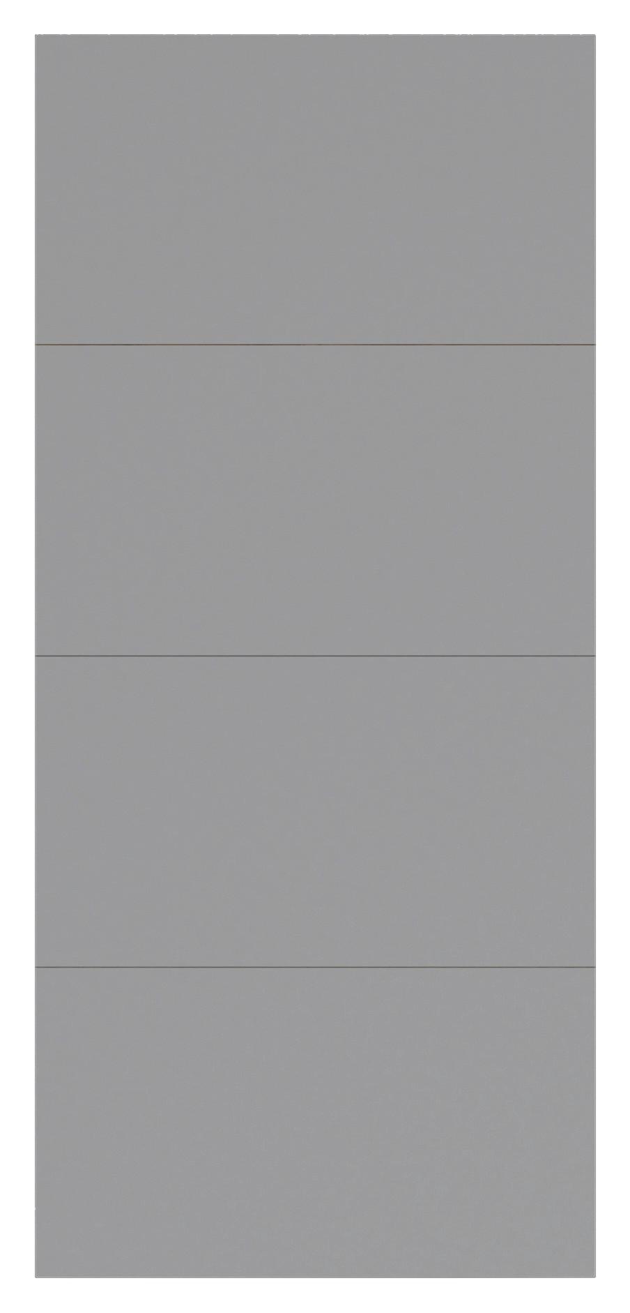Schwebetür-erweiterung Unit F. Normalhöhe B: 90 Cm Hellgrau - Hellgrau, MODERN, Holzwerkstoff - Ondega