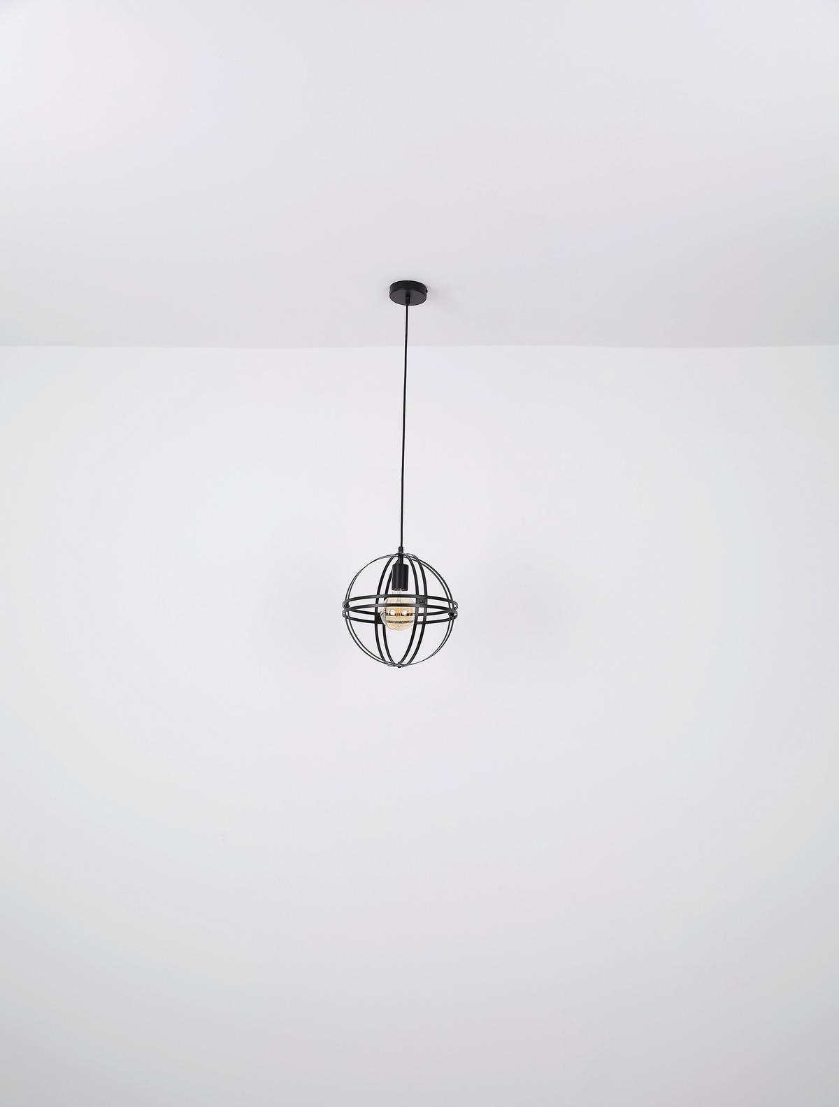 Hängeleuchte 15639h2 - Schwarz, Design, Metall (40/120cm) - Globo