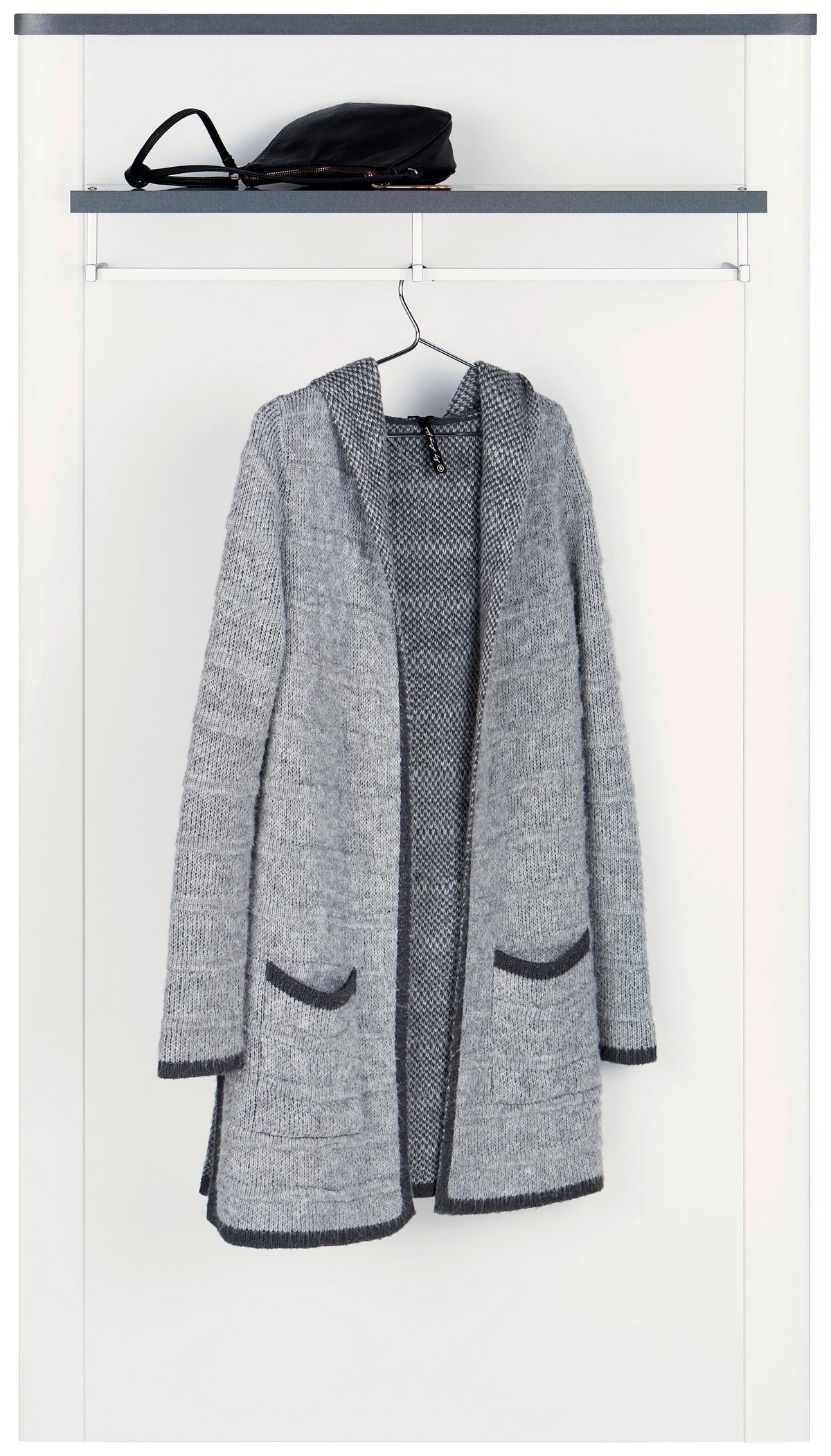 Vešiakový panel ALASSIO - biela, Modern, kompozitné drevo (85/148,5/30cm) - Luca Bessoni