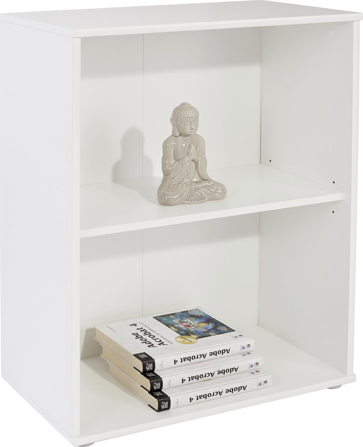 Regal Josef B: 60 Cm, Weiß - Weiß, MODERN, Holzwerkstoff (60/80/30cm)