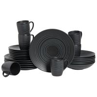 KOMBISERVICE LAVA STONE BLACK - Schwarz, Basics, Keramik - Creatable