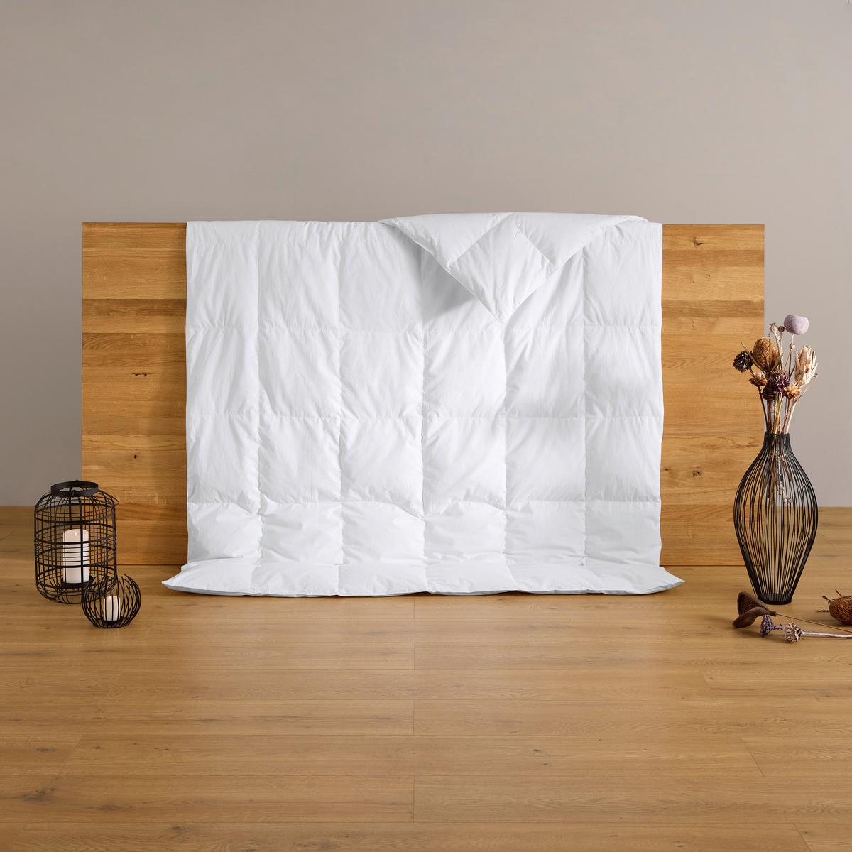 DAUNENDECKE LEICHT / 1 WÄRMEPUNKT - Weiß, LIFESTYLE, Textil (140/200cm)