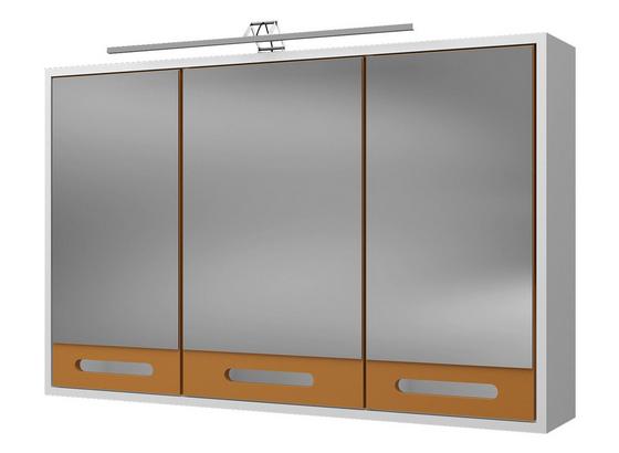 Spiegelschrank Malmö 100 cm Weiß - Currygelb/Weiß, Basics, Holzwerkstoff (100/64/20cm) Spiegelschrank Malmö 100 cm Weiß - Currygelb/Weiß, Basics, Holzwerkstoff (100/64/20cm)