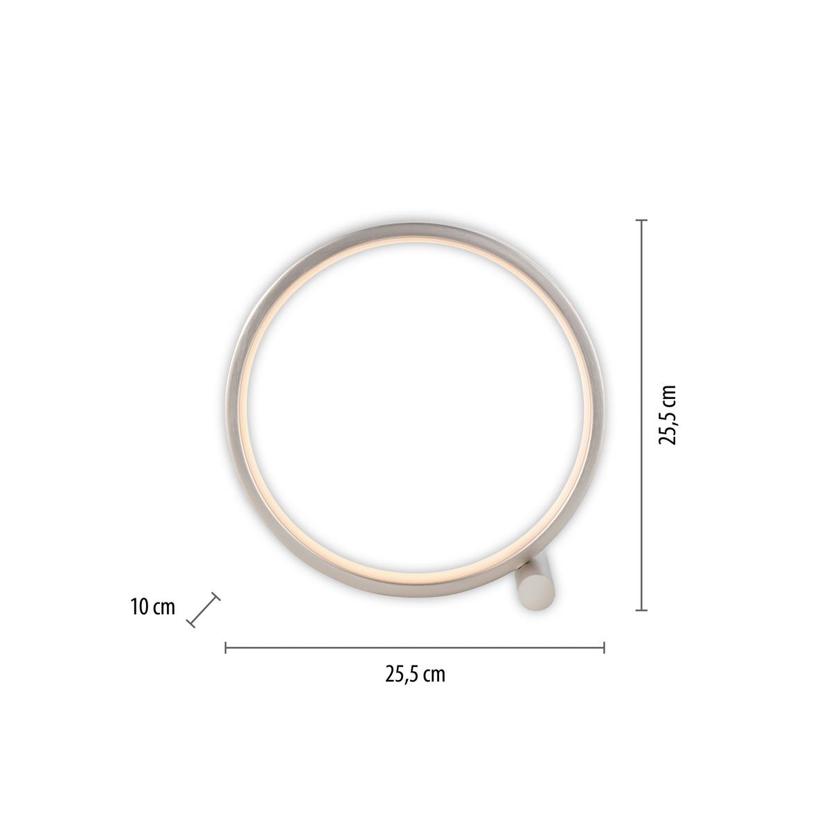 LED-Tischleuchte 15395-21 Mini Ritus - Silberfarben, MODERN, Kunststoff/Metall (25,5/10/25,5cm)