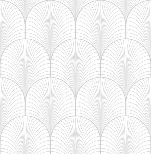 Vliestapete Josephine, Weiss/Silberfarben - Silberfarben/Weiß, Basics, Papier/Kunststoff (52/1005cm)