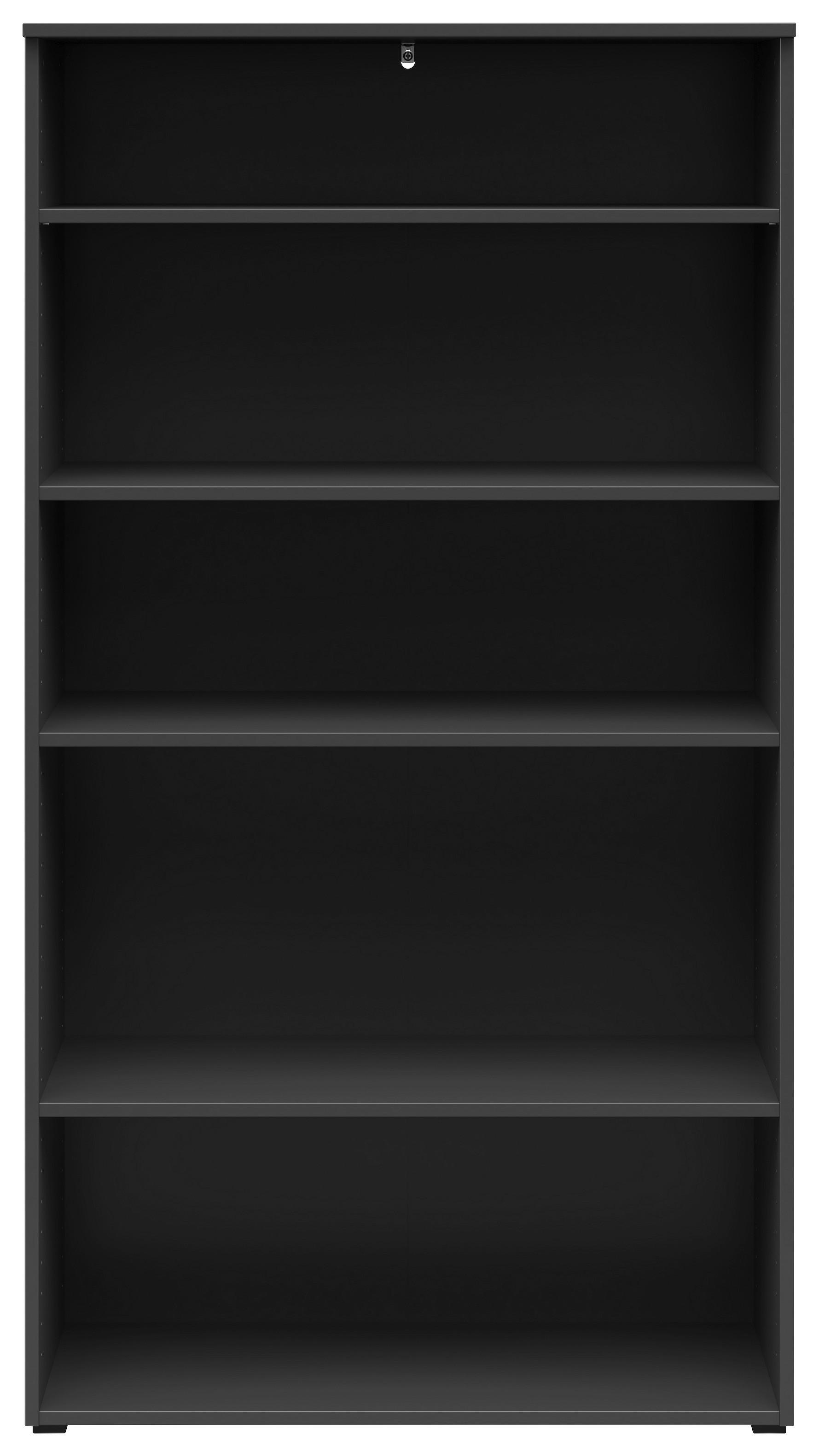 Regál MULTISTAURAUM š: 80cm - grafitová/antracitová, Modern, kompozitné drevo/plast (80/147/40cm)