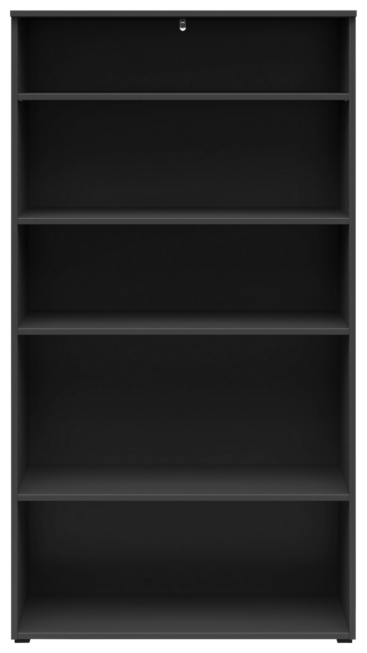 Regál MULTISTAURAUM š: 80cm - grafitová/antracitová, Modern, kompozitné drevo/plast (80/147/40cm)