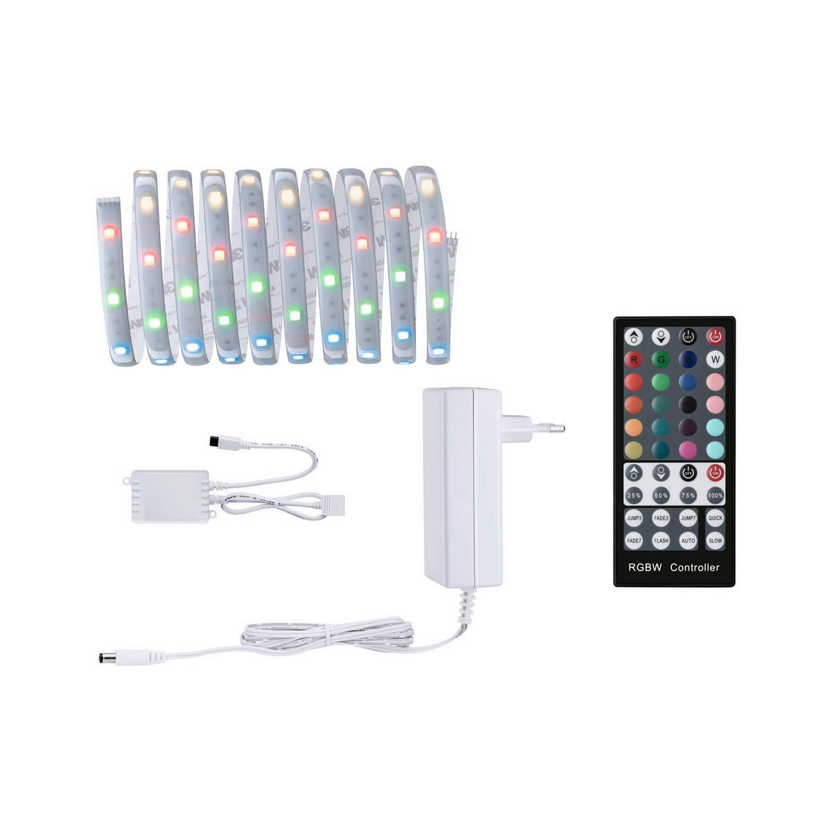Led-streifen Farbwechsler L: 3 M Fernbedienung, Dimmbar - Silberfarben, Basics, Kunststoff (301/0,3cm) - Paulmann