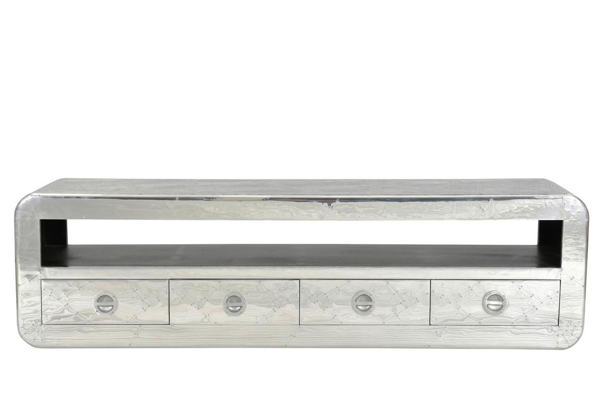 LOWBOARD Silberfarben B: 200cm - Silberfarben, Design, Holz/Holzwerkstoff (200/56/40cm) - MID.YOU