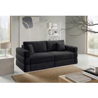 Schlafsofa Terazzo Schwarz B: 254cm - Schwarz, Design, Textil (254/93/167cm) - Livetastic