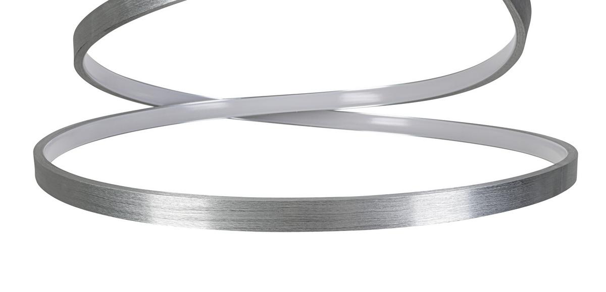 ZÁVESNÉ LED SVIETIDLO SILVI - strieborná, Modern, kov/plast (50/120cm) - Mömax