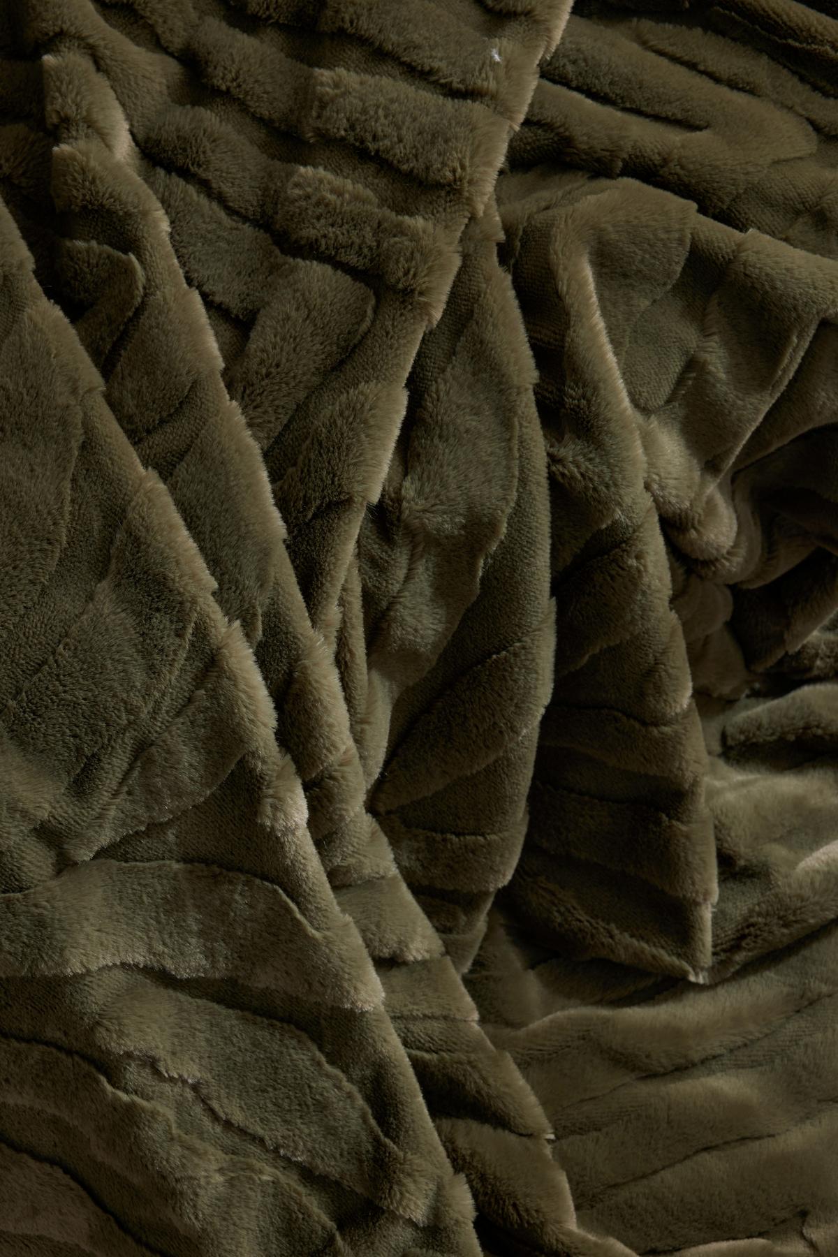 MÄKKÁ DEKA MATCHA - smaragdovozelená, Modern, textil (130/180cm)