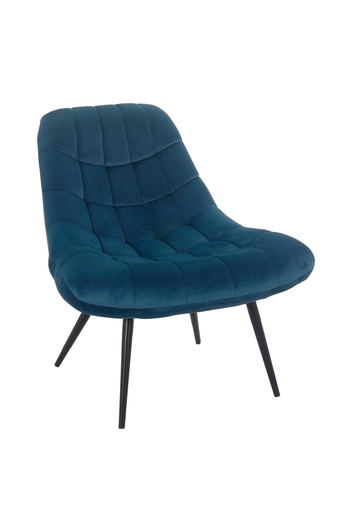 Xxl-sessel Blau, Schwarz B: 76 Cm - Blau/Schwarz, MODERN, Textil (76/85,6/85,6cm) - Livetastic