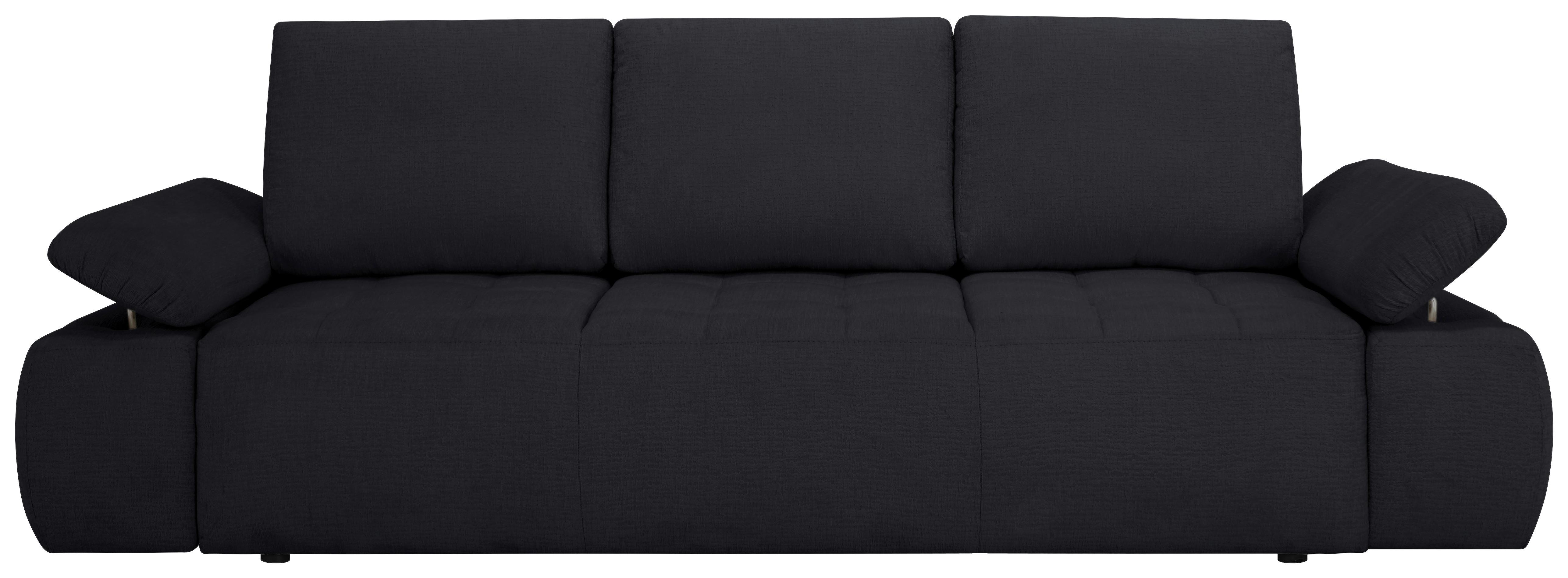 Schlafsofa Madox Anthrazit B: 255 cm - Anthrazit/Schwarz, Design, Textil (255/89/109cm) - MID.YOU