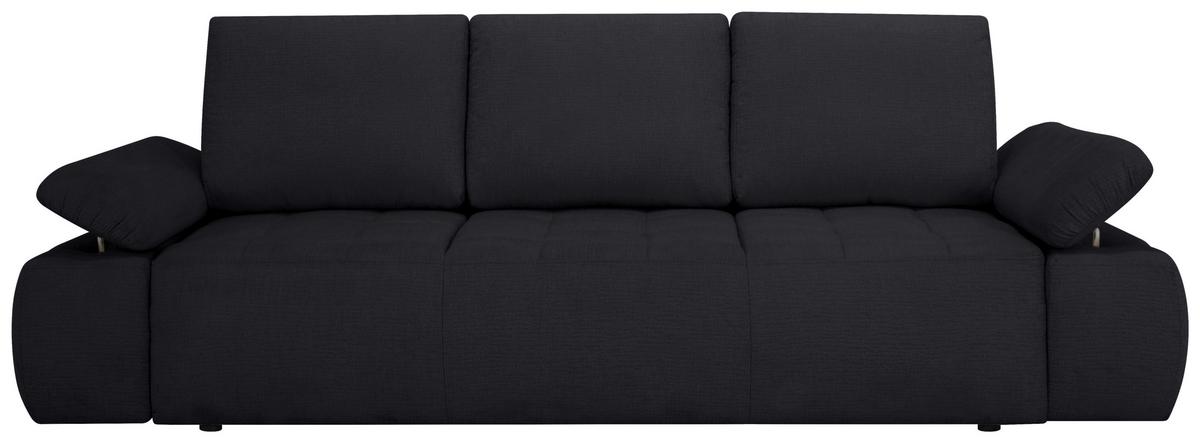 Schlafsofa Madox Anthrazit B: 255 cm - Anthrazit/Schwarz, Design, Textil (255/89/109cm) - MID.YOU