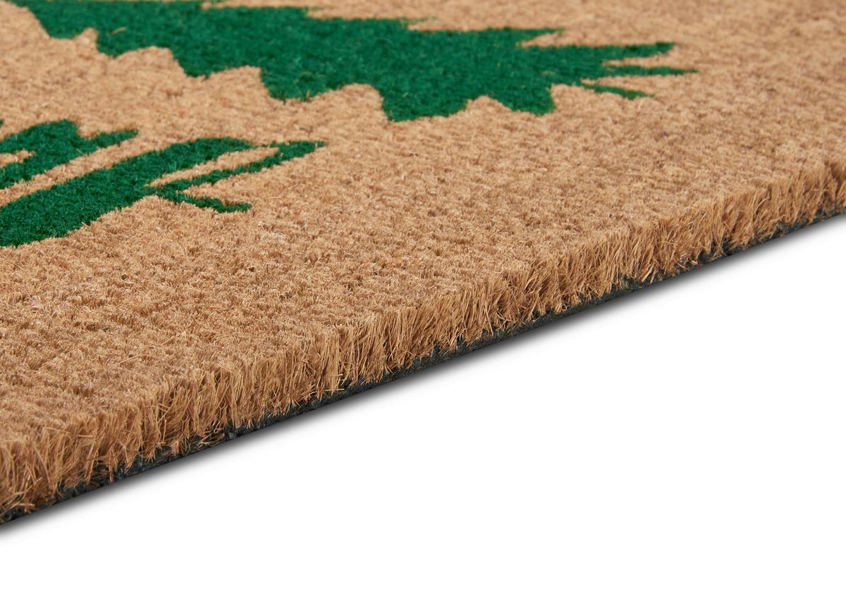 Kokosmatte Mix Mats Decorpinetrees 45x75 - Hellbraun/Dunkelgrün, KONVENTIONELL, Naturmaterialien (45/75cm) - Hanse Home