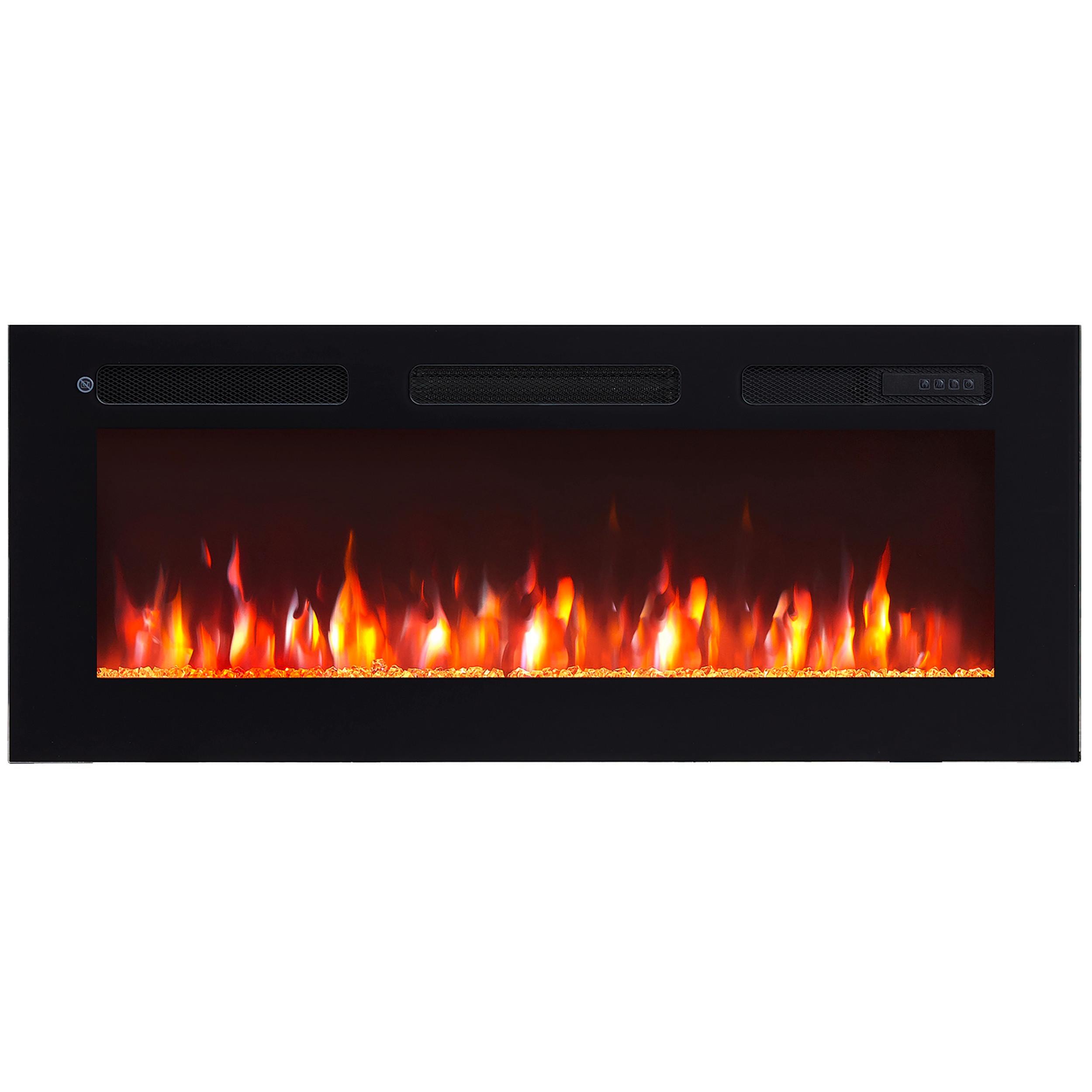 Elektrokamin Leif 40" - Schwarz, Basics, Metall (102/43/15cm)
