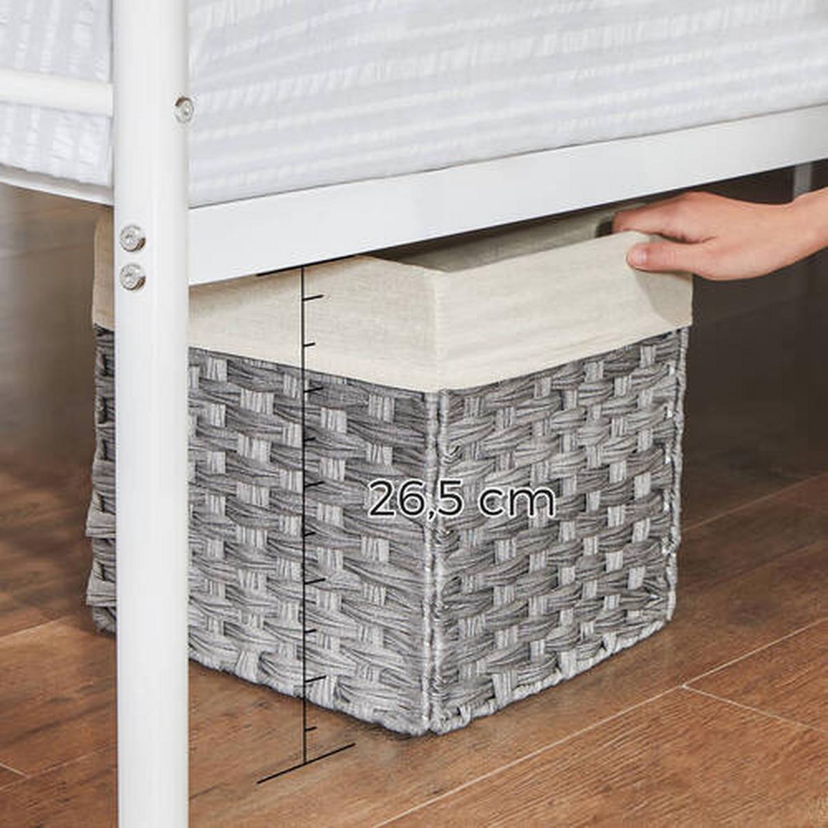 Kovová posteľ 90x190 cm, biela - biela, Romantik / Landhaus, kov (90/190cm) - Boxxx