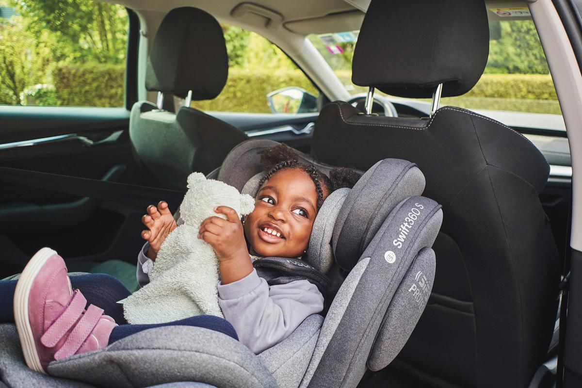 Reboarder-kindersitz Swift360s - Schwarz, Basics, Kunststoff/Textil (44/60/50cm) - Osann