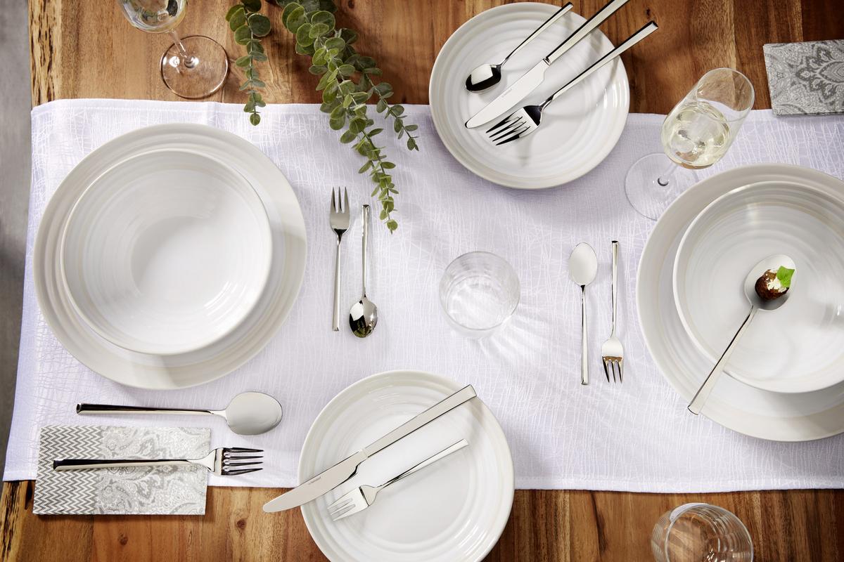 Besteckset 60-Teilig Lambada für 12 Personen - Silberfarben, MODERN, Metall - Berndorf