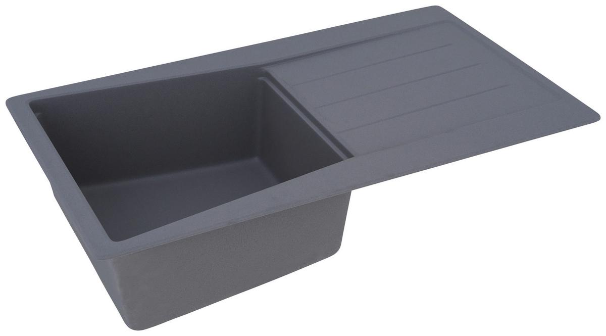 Spüle Respekta Stein Bxt: 86x50 cm - Grau, Trend, Stein (86/20/50cm) - Respekta
